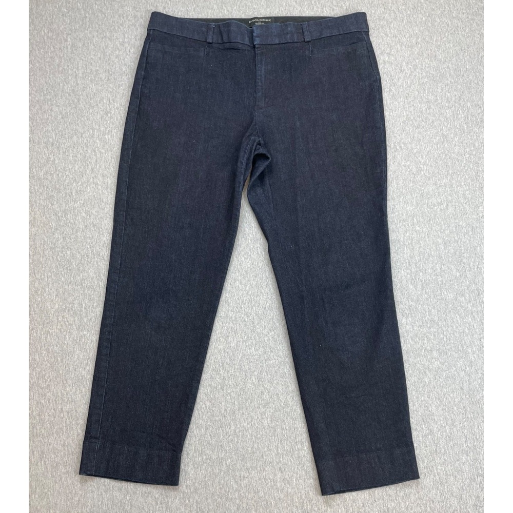 Banana Republic Pants Womens 8 Blue Cotton Blend Stretch Pull On Sloan Fit